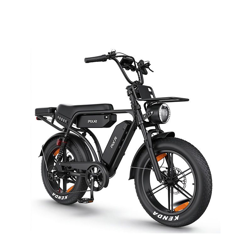 Adult Electric Fat Tire Ebike 48V 25OW Brushless Rear Hub Motor 240kmRange Hydraulic Disc Brakes 25km/h Anti Theft Alarm