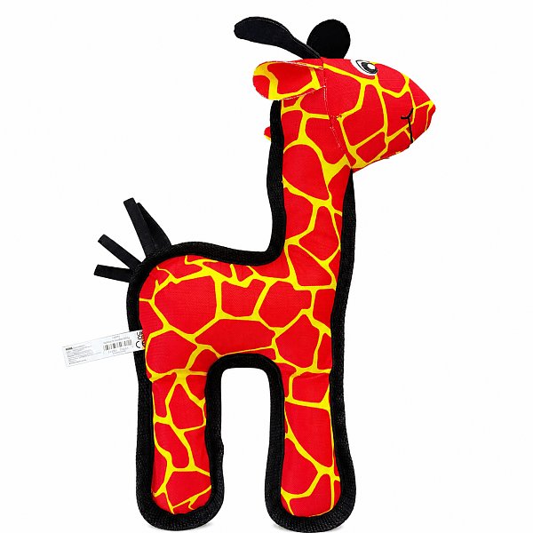 Dog Toy Red Giraffe Flat
