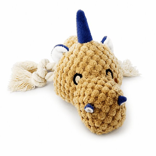 Dog Toy Beige Rhino Rope