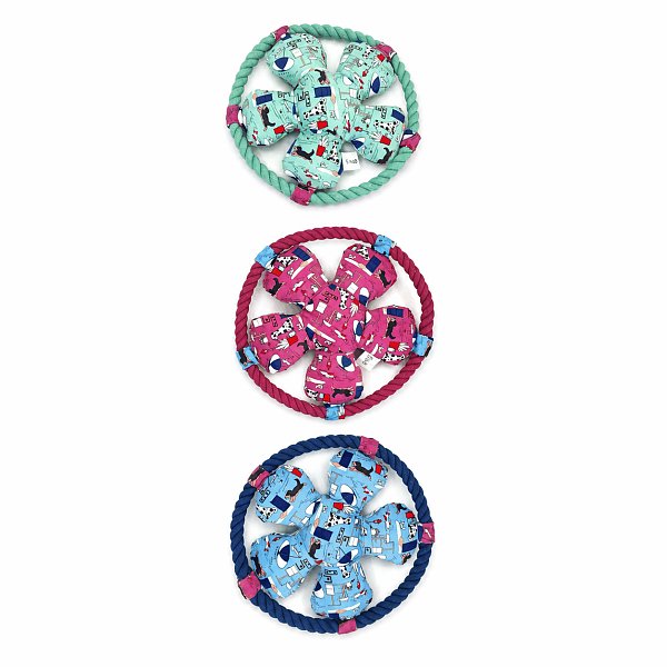 Pet Toy Patterned Flying Disc Set