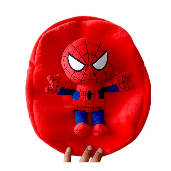 Disney Spiderman Red Plush Backpack