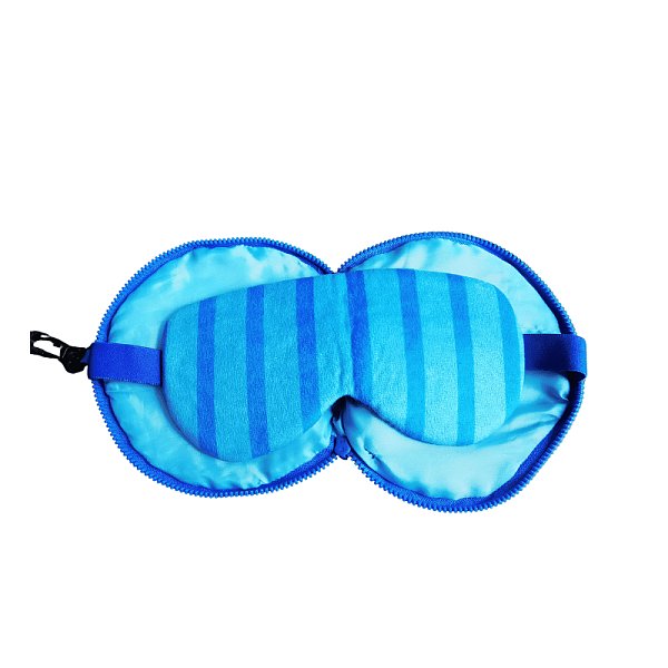 Eye Mask Blue Striped Double