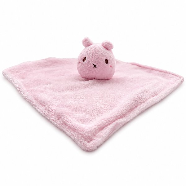 Pink Bunny Security Blanket Plush Toy