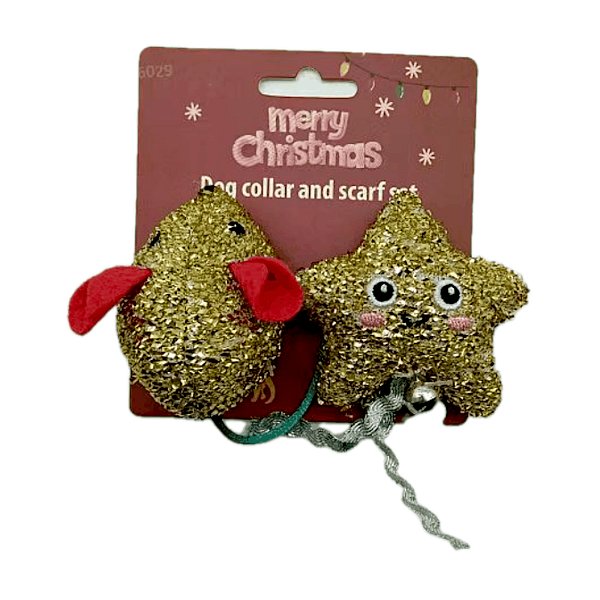 Christmas Star Plush Collar Set