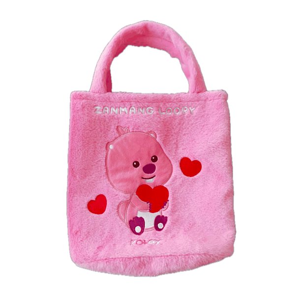 Valentine Pink Teddy Tote Bag