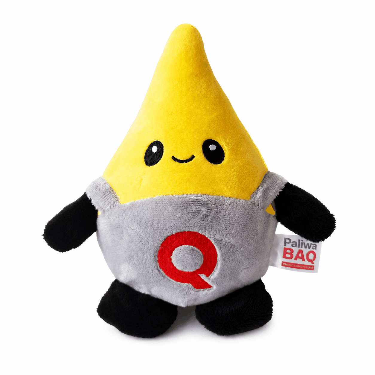 Yellow Gray Cone Letter Q Cartoon Plush Toy