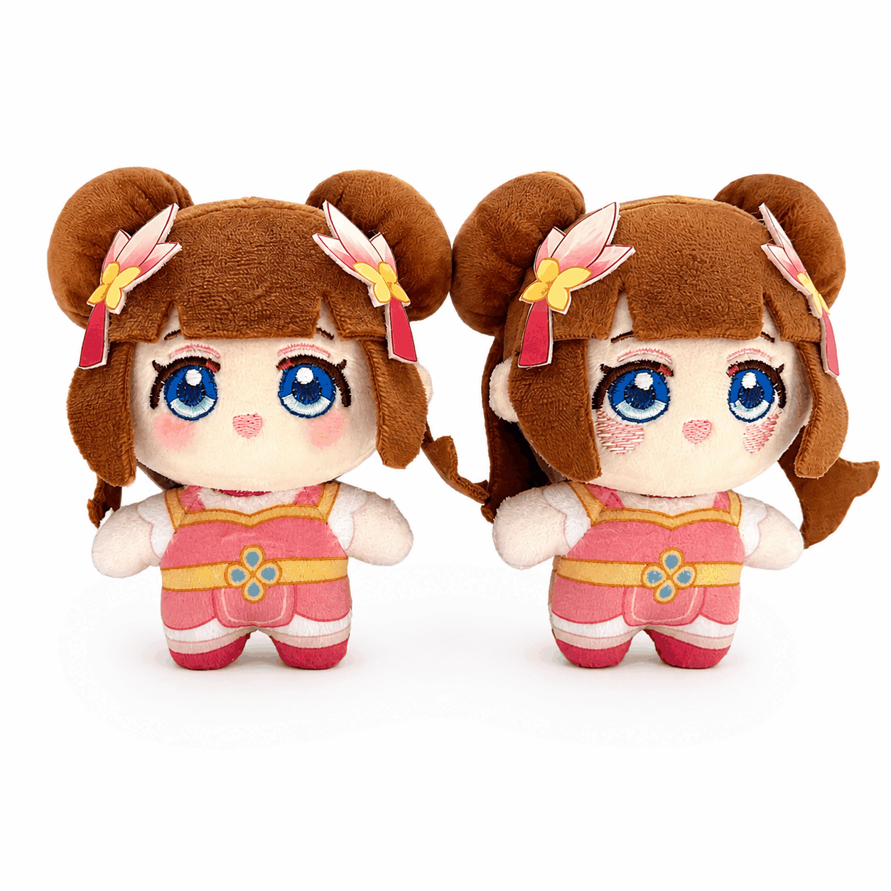 Traditional Double Bun Plush Doll