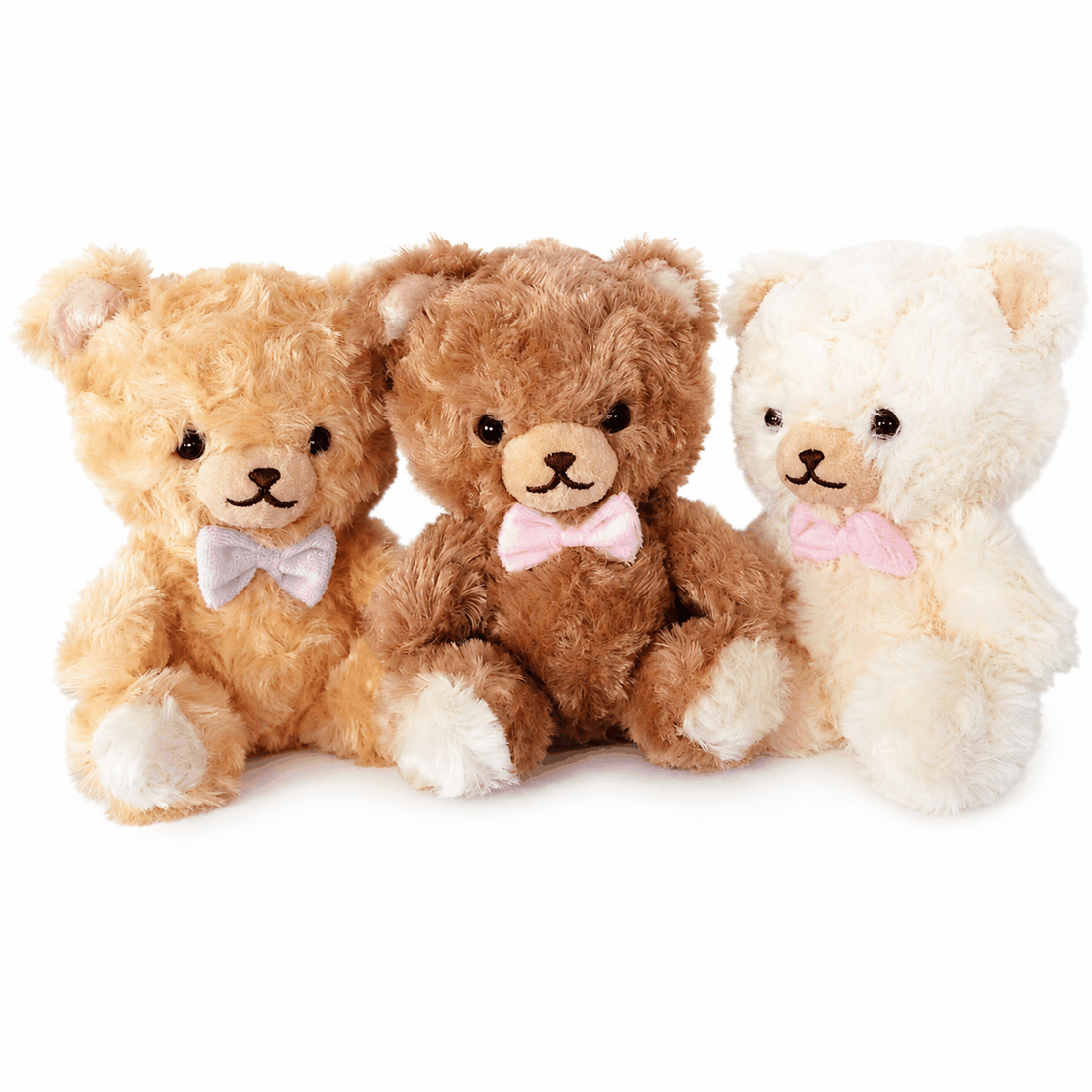 Three Bow Tie Teddy Bear Plush Toys