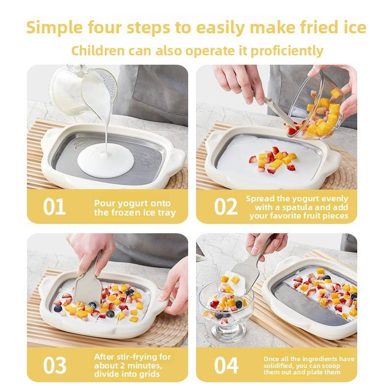 Ha600497b1e9949189875b83be9b9c865C Rolled Ice Cream Maker Manual Instant DIY Fun Fast Freezing Pan