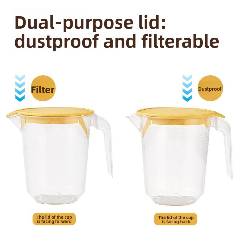 Rice Washing Filter Measuring Cup Eco-Friendly Polypropylene 1000ml