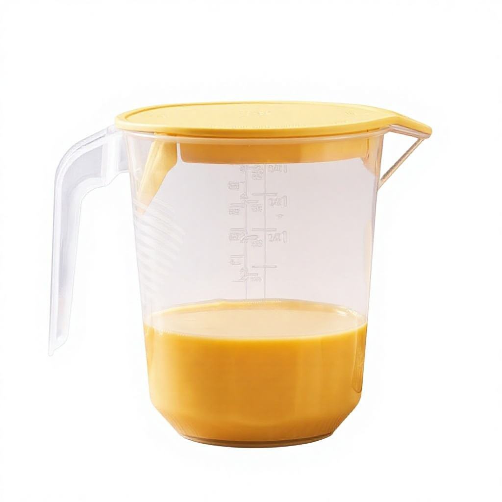 Rice Washing Filter Measuring Cup Eco-Friendly Polypropylene 1000ml