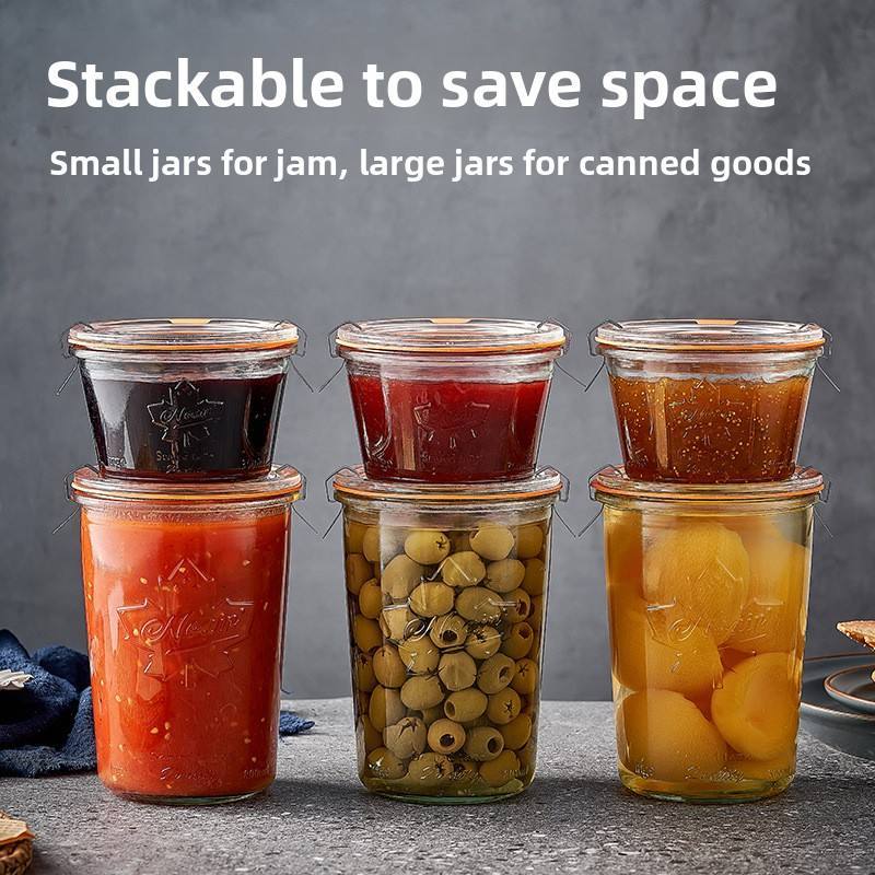 Hd1277c18107c4a74b89abcfe6f7d3503h Glass Storage Jar Noah Heavy Duty Thick Transparent Cylindrical Sealed American Country Design