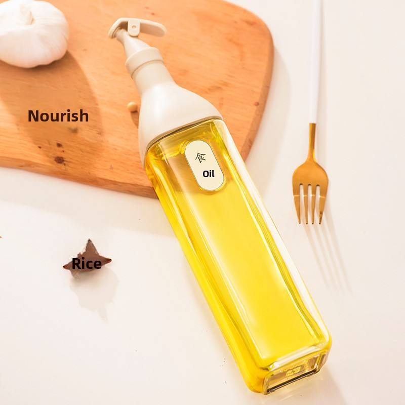 Hc4f53d8310fa47b0b9428bd41956e4a3l Glass Oil Dispenser Set Leak-proof Lead-free Crystal Mini Modern