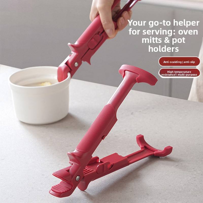 2-in-1 Anti-scald Bowl Clip,Non-slip Plate Gripper