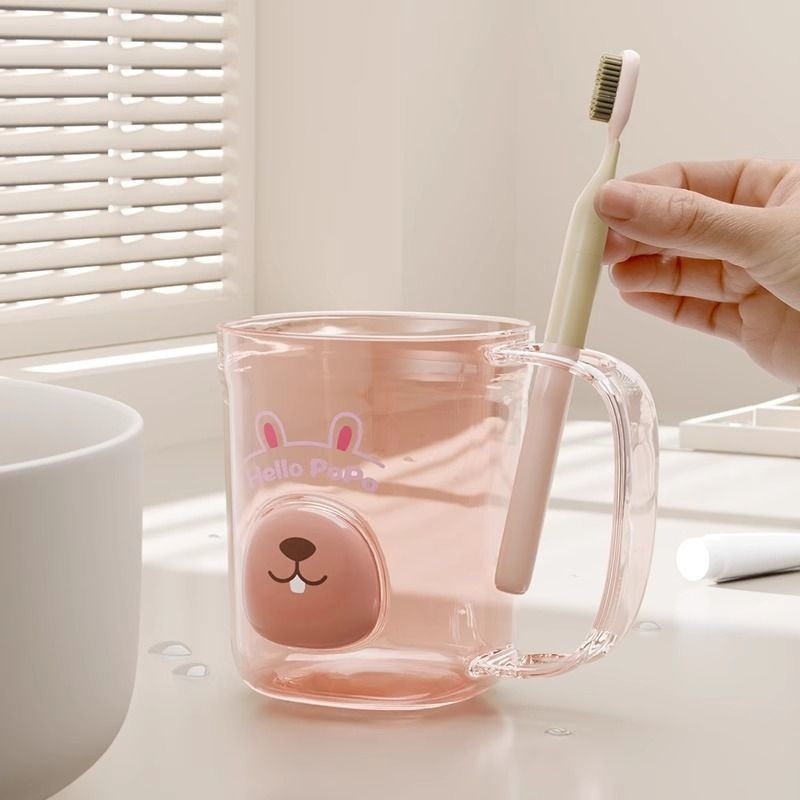 Household Cartoon High Temperature Resistant Transparent Plastic Toothbrush