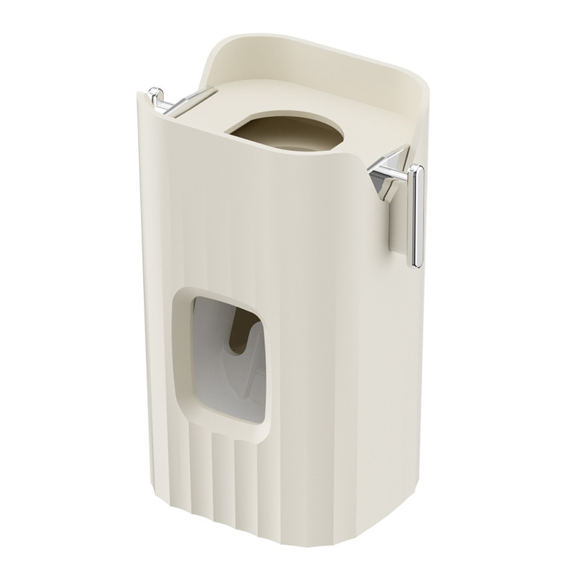 Automatic Hands-free Toothpaste Dispenser Wall Mounted Punch-free Squeezer Rack
