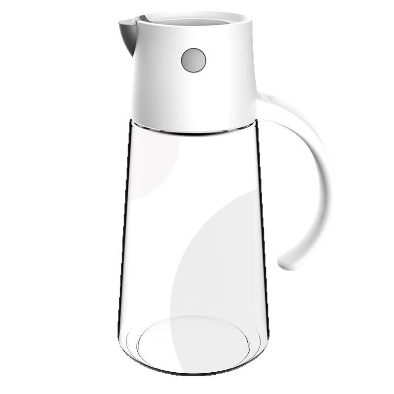 Glass Oil Pot Gravity Sensing Automatic Opening Closing Leak-Proof 0.5L 1L