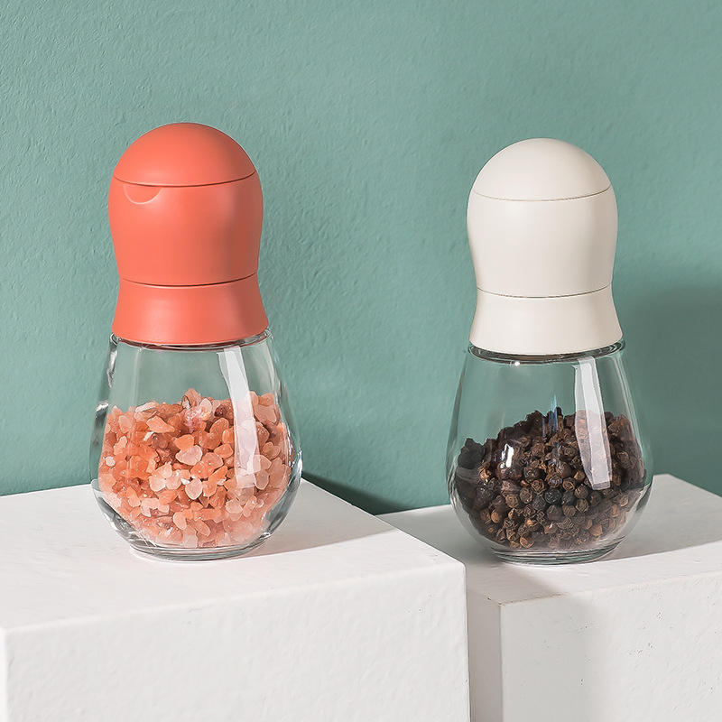 Creative Bowling Shape Manual Pepper Grinder Adjustable Coarseness Salt Mill