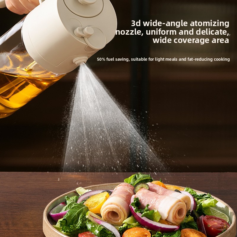 Automatic Opening Closing Glass Oil Pot Kitchen Spray Dual-purpose High-value Oil H3c1f74f524784911baf49fe70946f6f2R