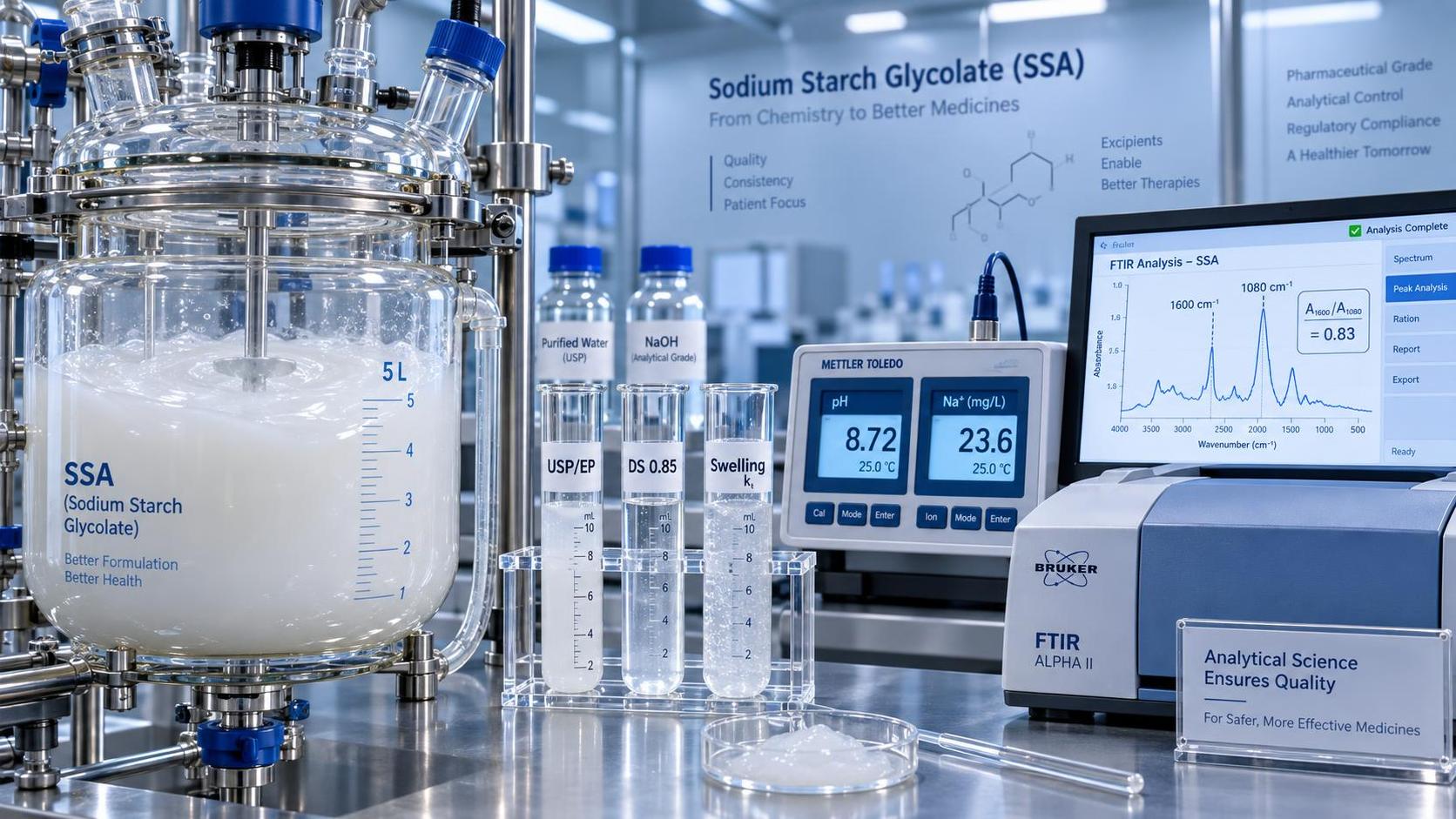 Sodium Starch Glycolate Supplier Evaluation: Key Criteria for Pharmaceutical Grade SSA – Substitution Ratio, Swelling Capacity & USP/EP Compliance Sodium Starch Glycolate Supplier Evaluation: Key Criteria for Pharmaceutical Grade SSA – Substitution Ratio, Swelling Capacity & USP/EP Compliance