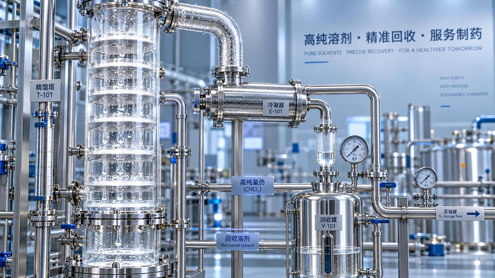 How chloroform purity affects solvent recovery efficiency in pharmaceutical synthesis