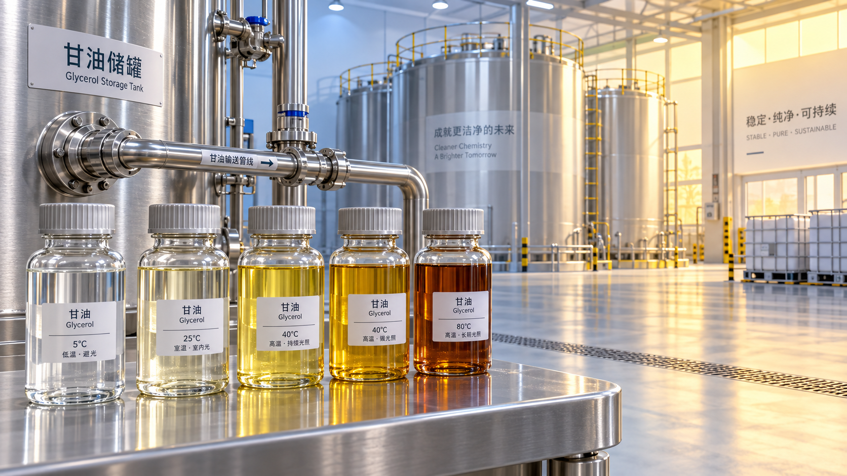 Which Storage Conditions Can Cause Glycerol Color Changes?