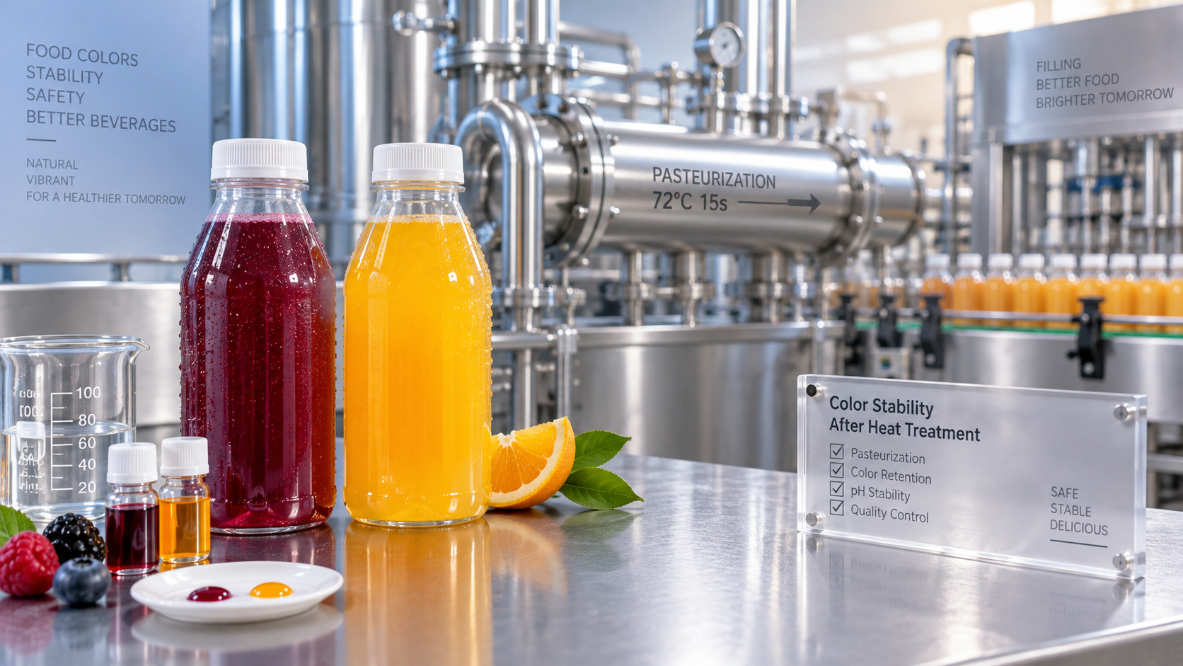 Natural vs Synthetic Food Colorants for Heat-Treated Beverage Formulations Natural vs Synthetic Food Colorants for Heat-Treated Beverage Formulations