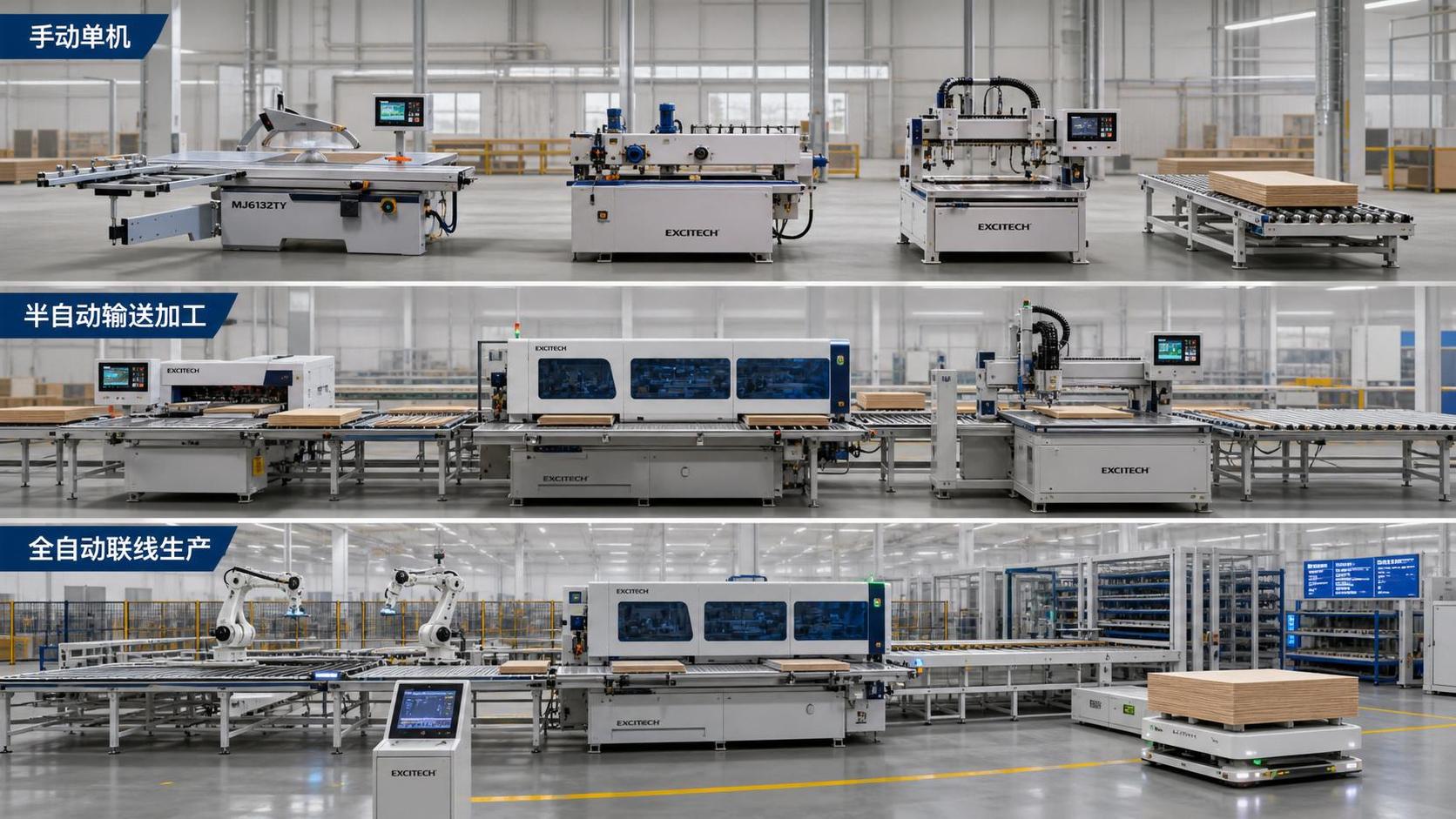 Guide d’achat des machines de fabrication de meubles : comparaison des lignes manuelles, semi-automatiques et automatiques