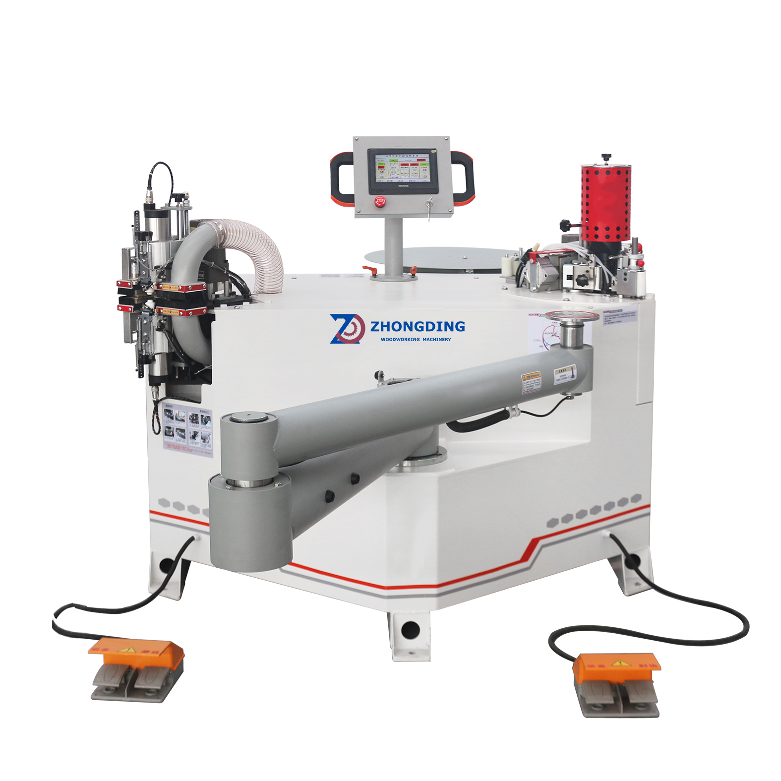 Machine de plaquage de chants courbes