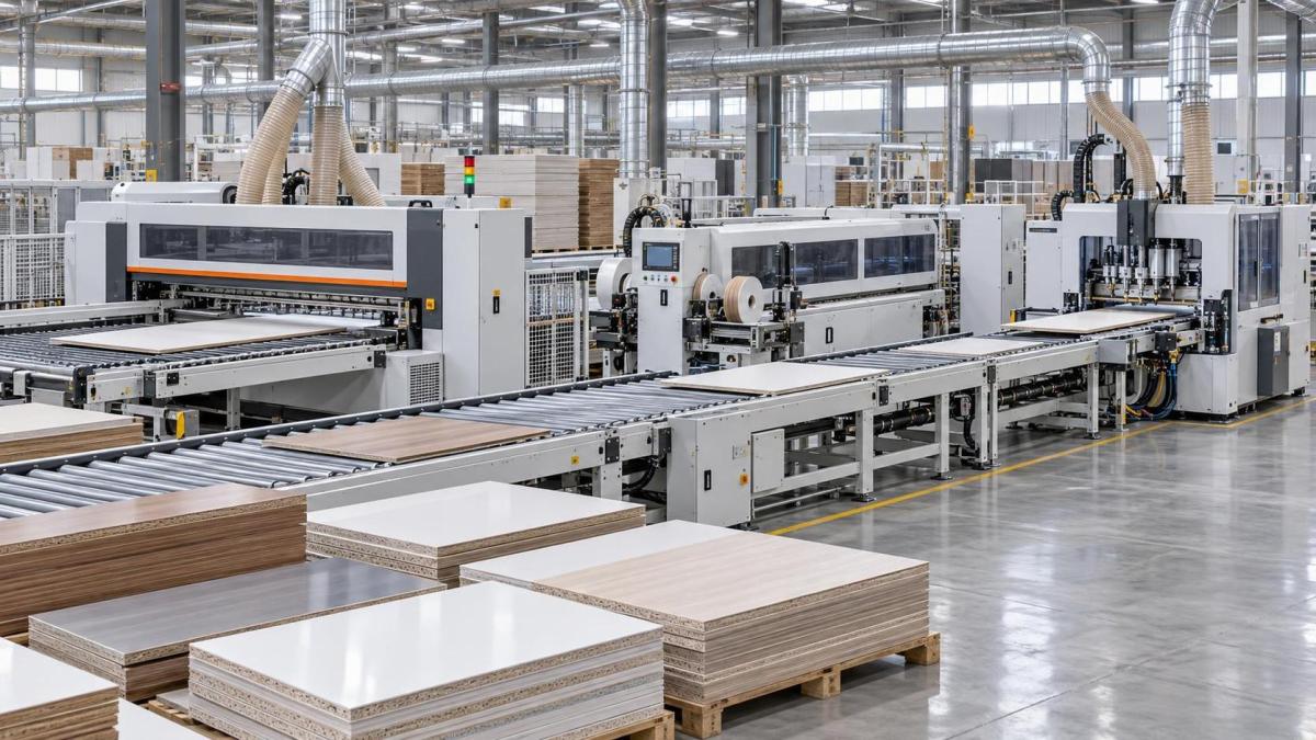 Que doit inclure un devis pour une ligne de production de menuiserie dans le cadre d'une extension d'usine ?