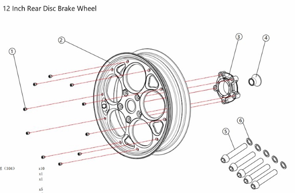 Manufacturing process of motorcycle parts