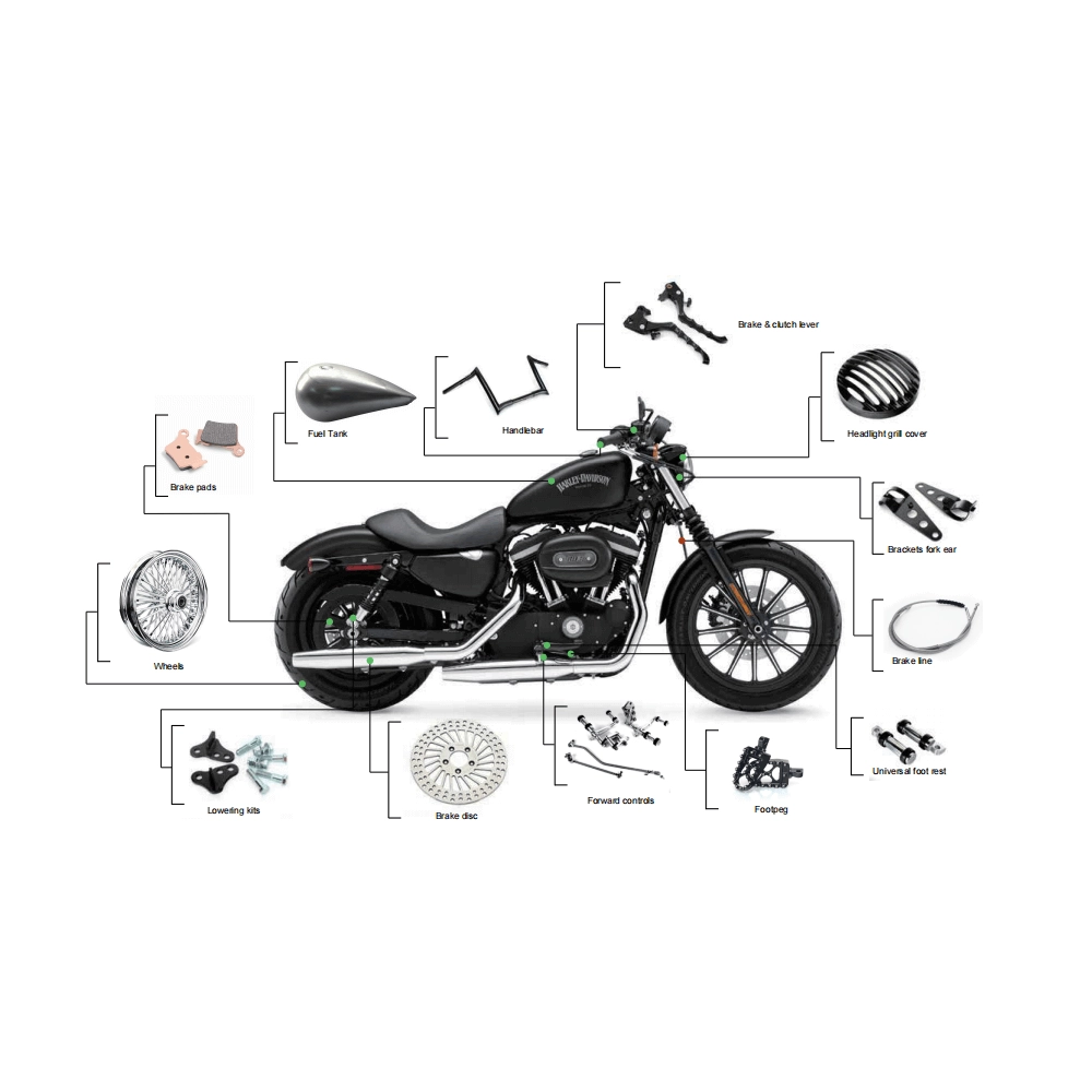 Custom Harley Motorcycle Parts & Accessories