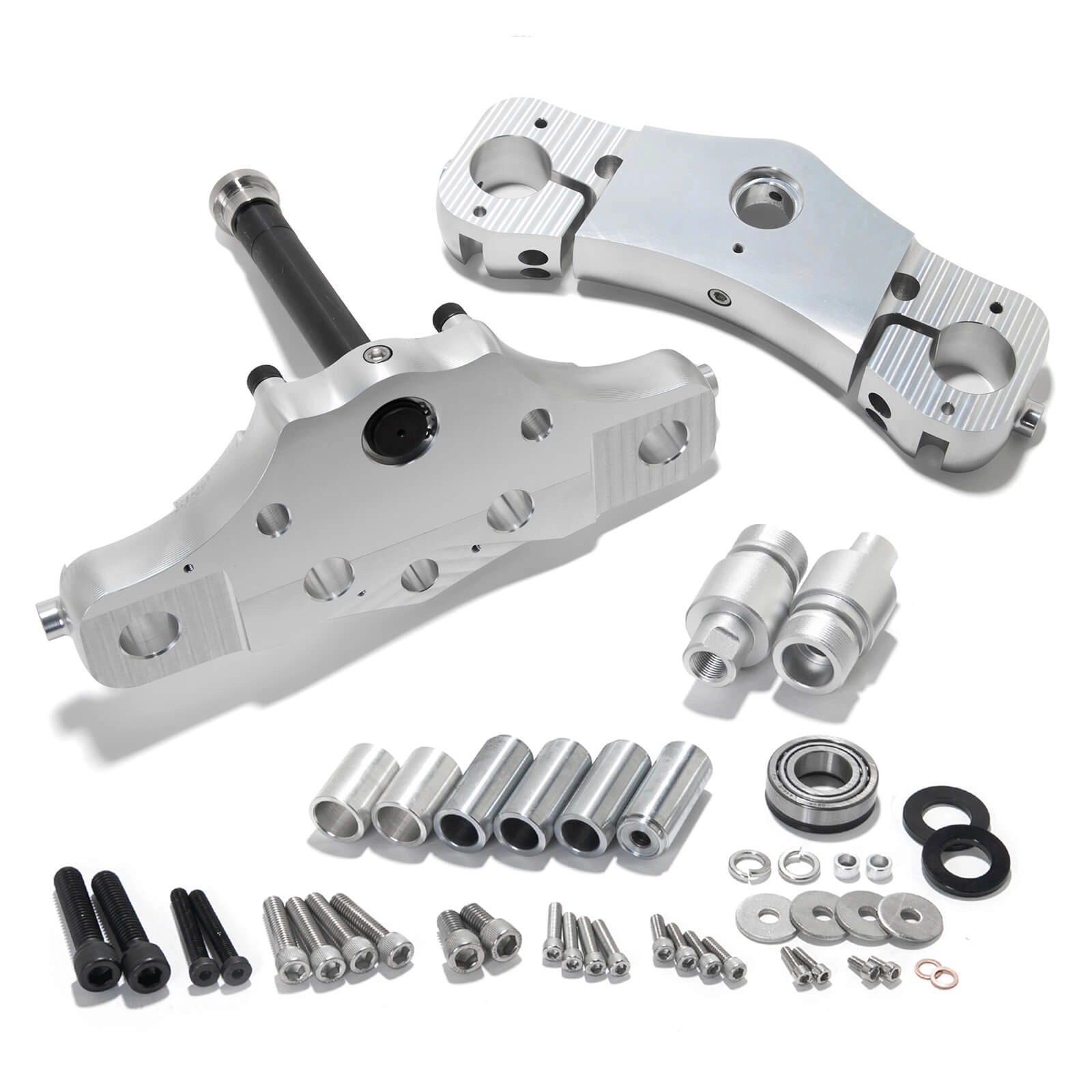 Custom 4 Degree 6 Degree Raked Triple Tree Kits for Harley Davidson
