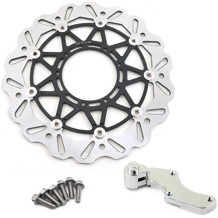 320mm Front Floating Brake Disc with Bracket MX Oversize Brake Rotor for HONDA KTM SUZUKI YAMAHA