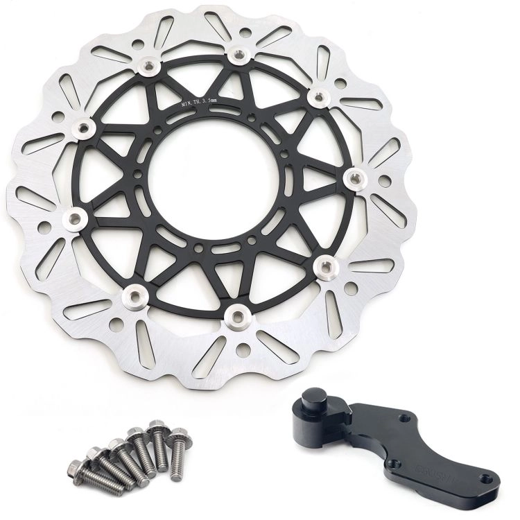 320mm Front Floating Brake Disc with Bracket MX Oversize Brake Rotor for HONDA KTM SUZUKI YAMAHA