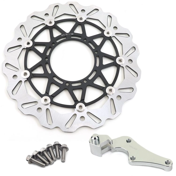 320mm Front Floating Brake Disc with Bracket MX Oversize Brake Rotor for HONDA KTM SUZUKI YAMAHA