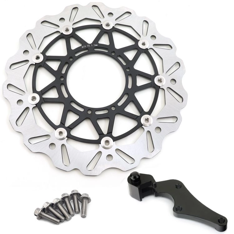 320mm Front Floating Brake Disc with Bracket MX Oversize Brake Rotor for HONDA KTM SUZUKI YAMAHA