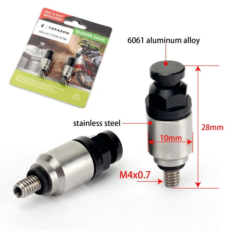 Universal Dirt Bike Parts Aluminum Bleeder Valves M4X0.7 for HONDA KAWASAKI SUZUKI YAMAHA