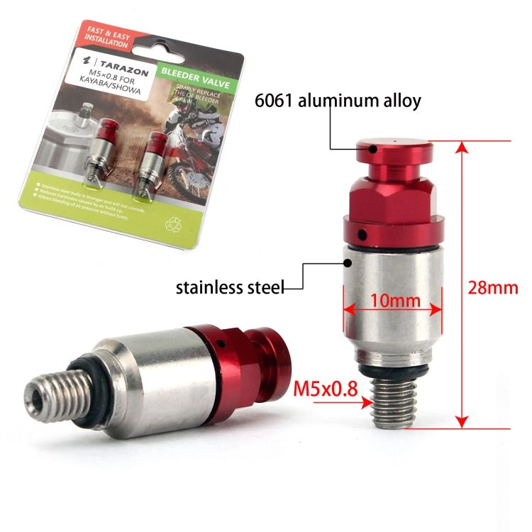 CNC Billet Aluminum Dirt Bike Bleeder Valve M5X0.8 Durable Corrosion Resistant Factory Price