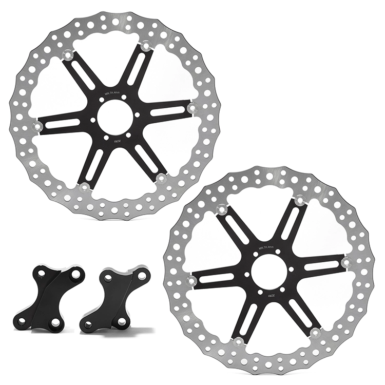 Motorcycle 381MM*2 Brake Disc and Caliper Bracket for Victory Vision & Vision Tour/ Indian Roadmaster Limited