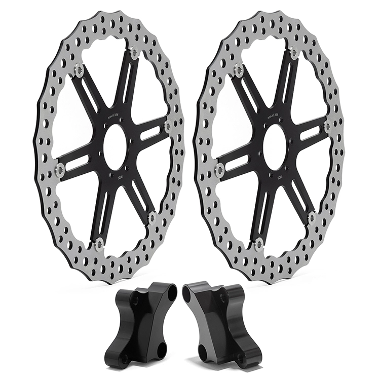 Motorcycle 381MM*2 Brake Disc and Caliper Bracket for Victory Vision & Vision Tour/ Indian Roadmaster Limited