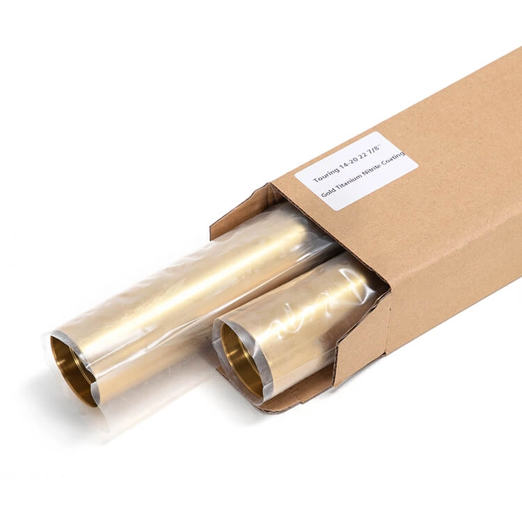 Custom 49mm Gold Fork Tubes for Harley Davidson