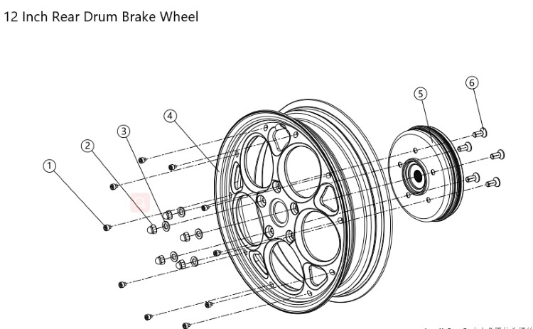 Vespa Forged Wheel Parts List