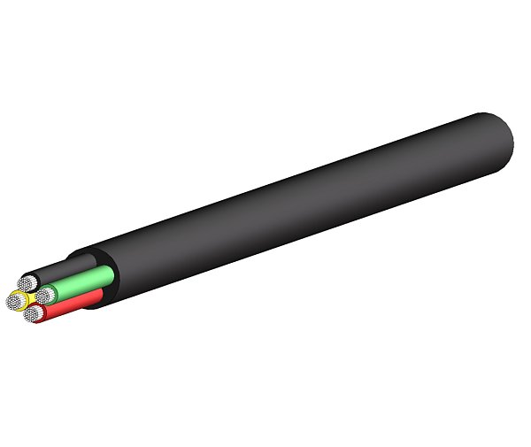 Multi-core high-temperature cable