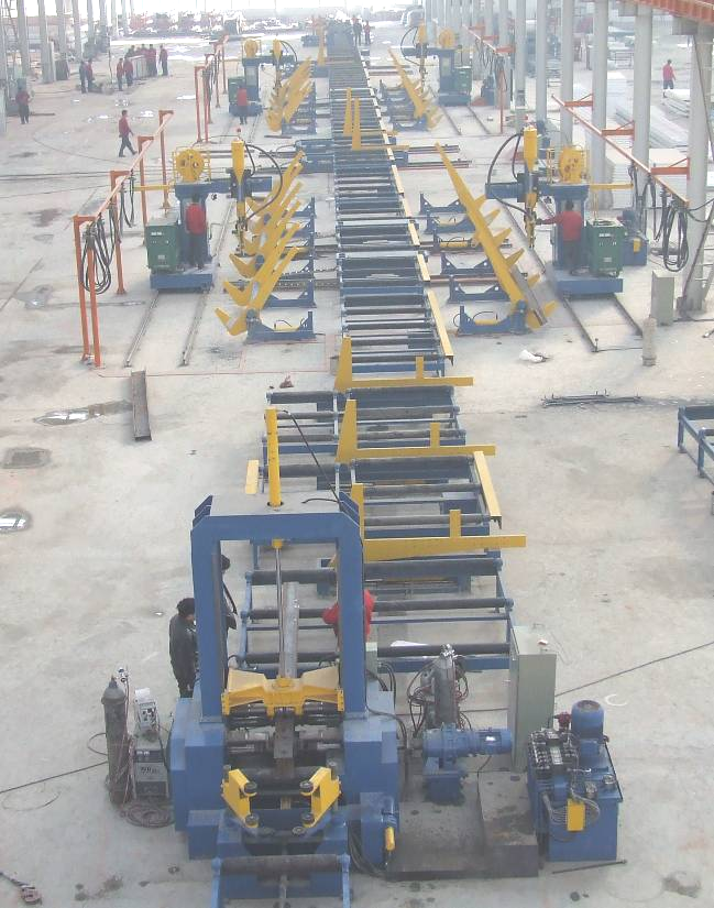Heavy automatic h beam line Heavy automatic h beam line