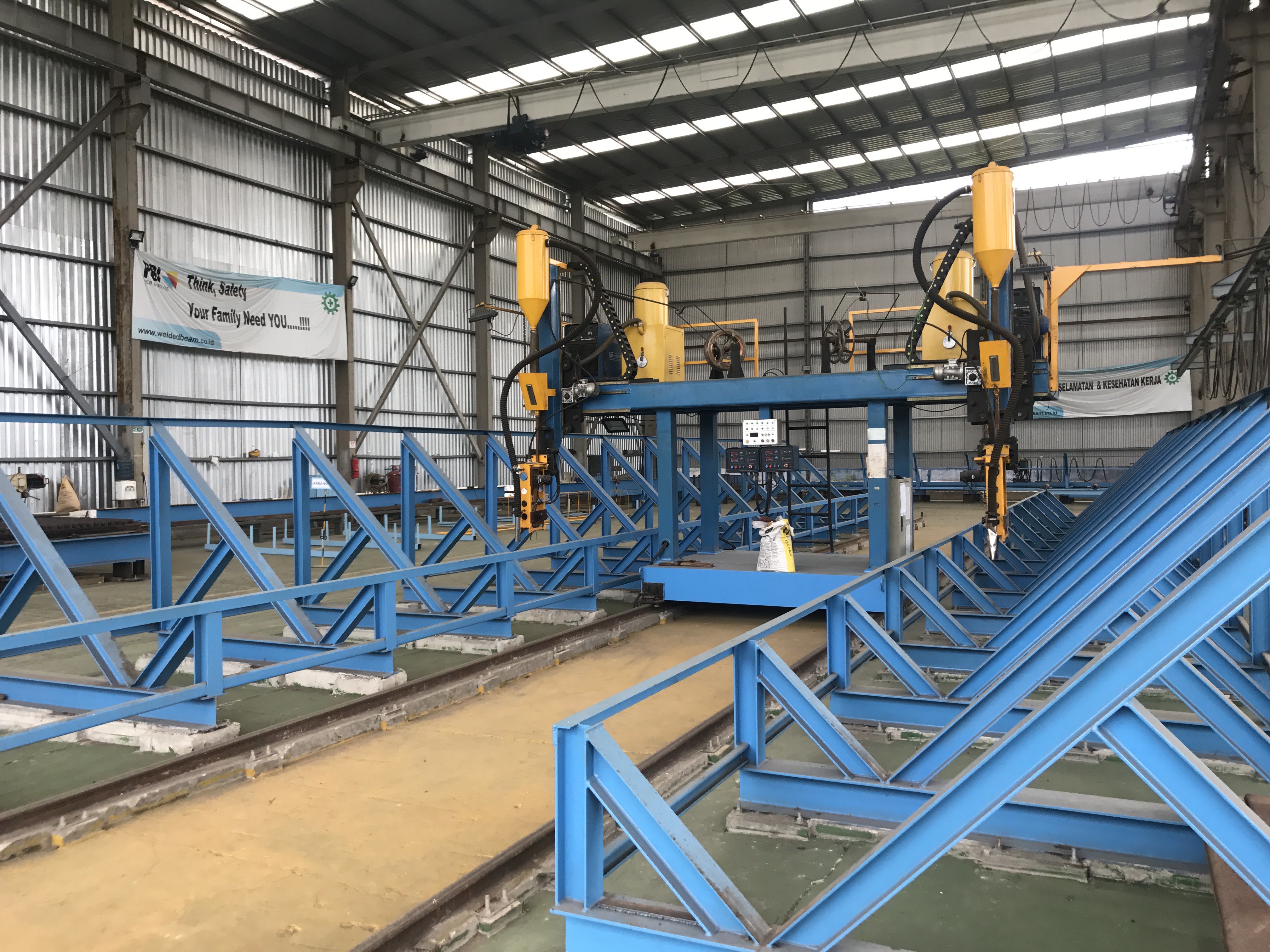 T type gantry h beam welding machine T type gantry h beam welding machine