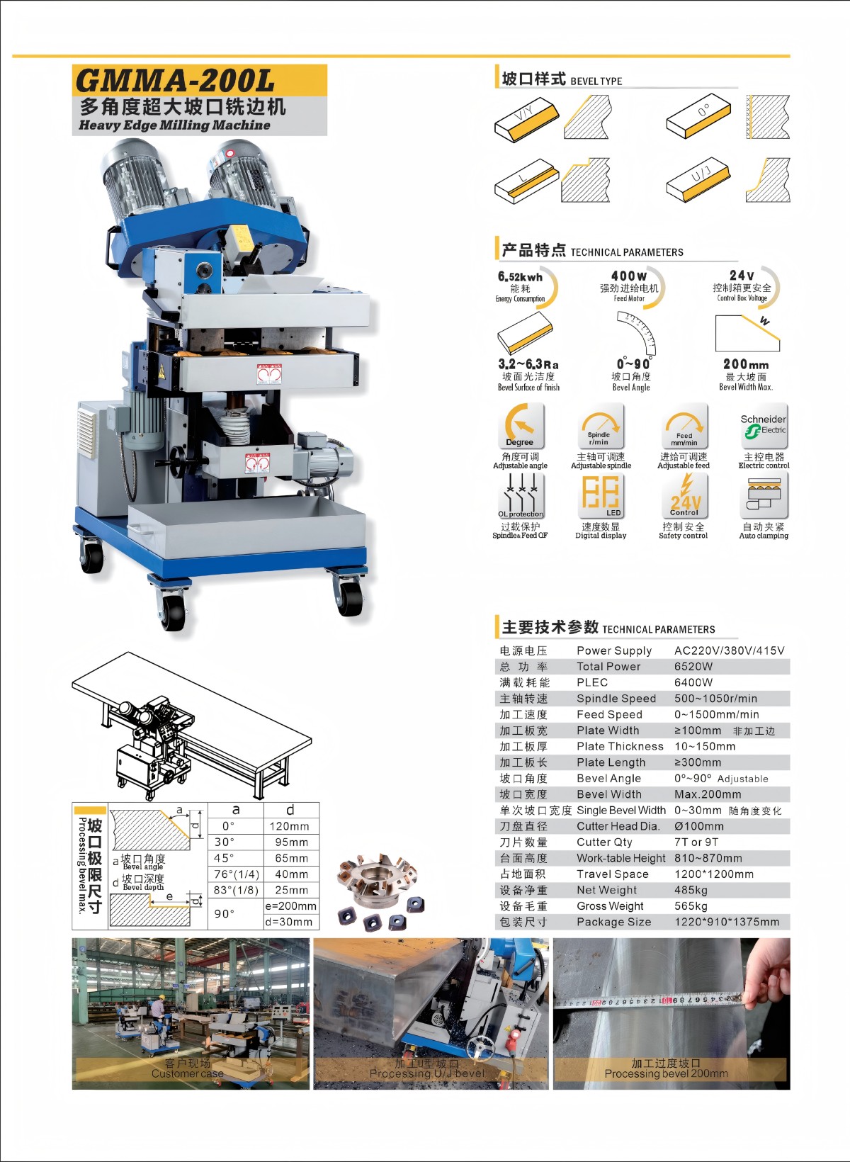 2.参数图 Heavy Edge Milling Machine