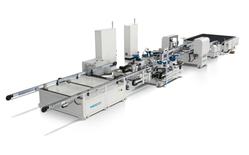 SKZJX-2200*3000 Ultra Fully automatic servo tool adjustment CNC corner crimping production line