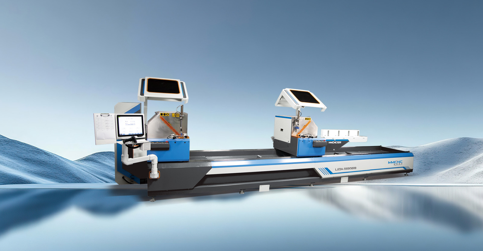 45° CNC double head cutting saw