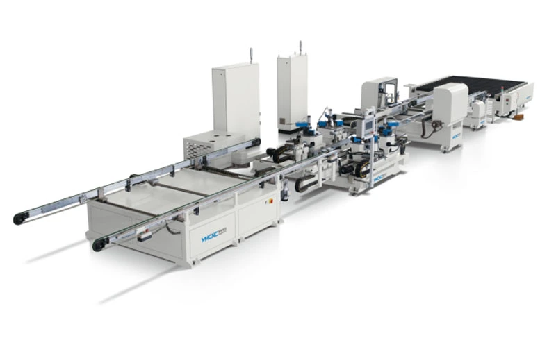 SKZJX-2200*3000 Ultra Fully automatic servo tool adjustment CNC corner crimping production line